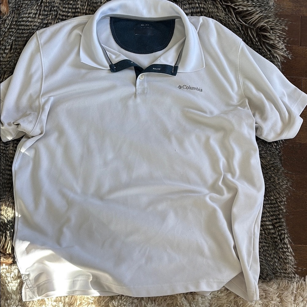Columbia Men's White Polo Shirt